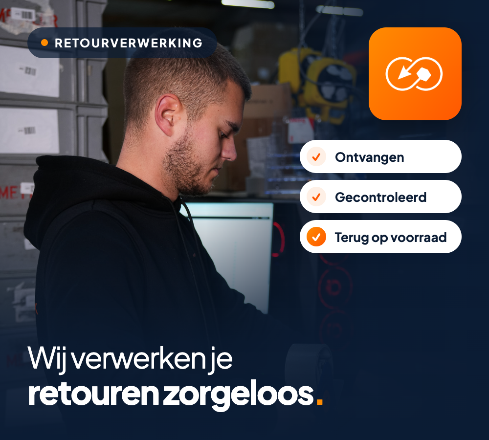 Retourverwerking bij Innostock: ontvangen, gecontroleerd en terug op voorraad